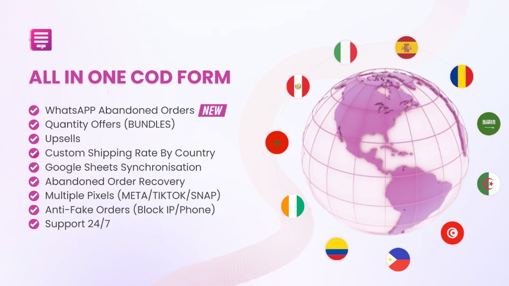 WEBI LeadForm COD Order Form hero visual